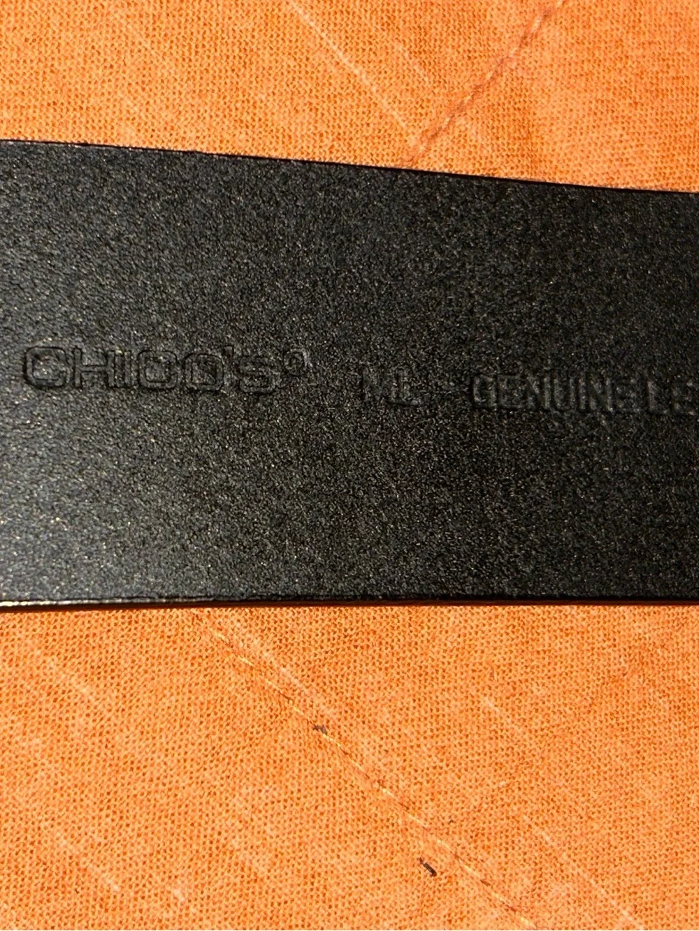 Chicos leather belt